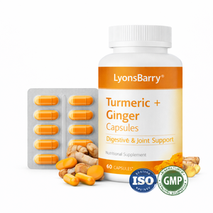 Capsules de Curcuma + Gingembre – Soutien Digestif et Articulaire – Usage Adulte – Marque Privée OEM – GMP - Product Image 2