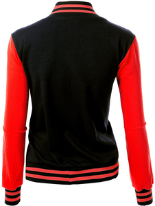 Wholesale High Quality Winter Varsity Baseball Jacket with Custom Logo & Color Reversible Waterproof Casual Wear Women - Product Image 4
