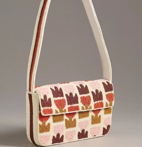 Bolso de hombro decorativo multicolor con bordado de cuentas para mujer, bolso cruzado moderno para eventos, fiestas, regalos, bolso de moda. - Product Image 3