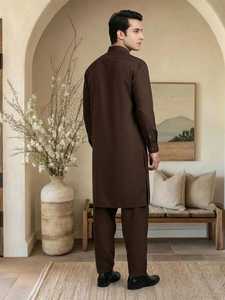 Salwar Kameez pour homme, prêt-à-porter, vêtements indiens et pakistanais, tenue traditionnelle confortable pour tous les jours. - Product Image 2