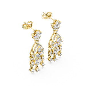 Meadow Magic 10K Gold Trendy Estilo coreano Pendientes colgantes de perlas Diseño colgante elegante para damas de honor y eventos - Product Image 3