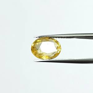 Zafiro amarillo ovalado natural de 6.50 quilates de Sri Lanka, piedras preciosas sueltas para la fabricación de joyas y anillos YOIH-158 - Product Image 4