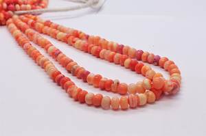 AAA Red Opal Smooth Rondelle Beads 7-7.5 MM Orange Opal Gemstone Beads AAA Fanta Orange Opal Rondelle Loose Gemstone Beads - Product Image 5