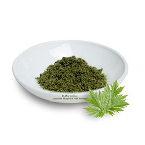 Nouvelle Poudre de Feuilles d'Armoise Japonaise Bio Infusée à la Vapeur, Thé Santé Bien-être, Ingrédient Naturel, Latte Vert, Sachet en Vrac, Yomogi BLESS - Product Image 1