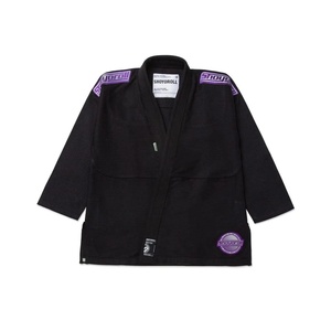Kimono de BJJ para Competición, Marca Grape, Nuevo, Traje Negro, 450 GSM, Tejido de Algodón Perla, Transpirable y Resistente - Product Image 1