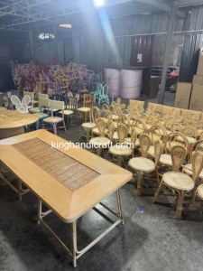 Silla Infantil Moderna de Ratán Natural para Alquiler, Decoración de Eventos de Hotel y Fiestas de Cumpleaños, Muebles Hechos a Mano, Proveedor OEM ODM - Product Image 2