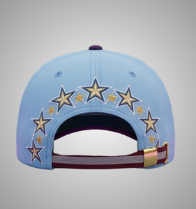 Embroidered Snapback Cap White Blue <b>Purple</b> 6-Panel Adjustable Unisex Street Style Casual <b>Hat</b> Front Logo Design For Daily Use - Product Image 4