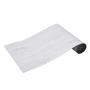 Piastrelle Autoadesive in PVC Effetto Legno Grigio Chiaro 390 X 23,6 Pollici Spessore 1,5mm Adesive per Pavimenti Fai-da-Te in Cucina - Product Image 1