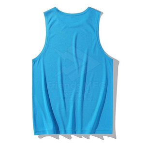Quick Dry Breathable <b>Knitted</b> Plus Size Casual <b>Men</b> <b>Tank</b> <b>Top</b> Sleeveless Workout Wear 100% Cotton - Product Image 2