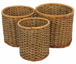 Cesta de Almacenamiento de Jacinto de Agua Tejida a Mano, Económica, Vintage y Ecológica, con Asa para Dormitorio, Sala de Estar y Baño - Product Image 2