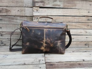 Bolsa para Portátil de Cuero 100% Genuino al por Mayor, de Alta Calidad, Clásica, con Cierre Externo, Ecológica, Portátil y Ligera - Product Image 5