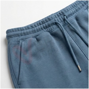 Ensemble de survêtement bleu à capuche pour homme, manches longues, couleur unie, coupe décontractée, respirant, 100 % coton, poids moyen, idéal pour l'automne - Product Image 5