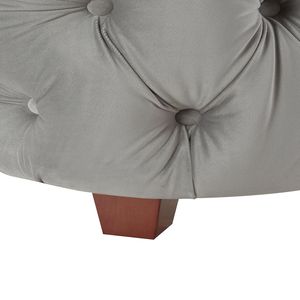 Set Letto Imbottito in Velluto Grigio Opale Brooklyn, Misura King con Testiera e Pediera Rivestite - Product Image 5