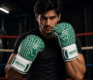 Guantes de Boxeo IBERIA Premium Verdes, de Cuero PU, para Entrenamiento, con Logotipo Personalizado, OEM, Equipo de Boxeo al por Mayor - Product Image 6