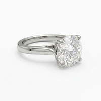 Bague en diamant platine certifiée IGI, design classique de luxe, bijoux élégants pour mariage, fête et événements spéciaux