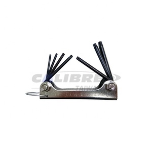Taiwan Calibre 7 en 1 Portable Pliant Multi Torx Star Key Set DIY Grade Personnalisable OEM Support Chrome Finition Garantie de 6 mois - Product Image 1