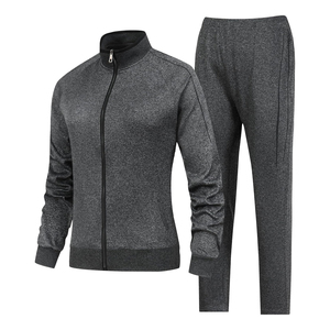 Conjunto Deportivo de Mujer con Capucha, Color Sólido, Manga Larga, Casual, Transpirable, Holgado, 100% Algodón, Peso Medio, para Otoño - Product Image 5