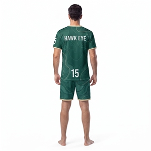 Men's Soccer Jersey Kit Short Sleeve V-Neck <b>Shirt</b> And Short Set Football Uniform 100% <b>Polyester</b> Athletic Wear - Product Image 3