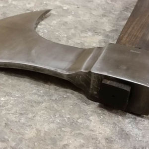 Hache de fendeur à tête en acier forgé, manche en bois, qualité industrielle, outil de coupe d'arbres - Product Image 5