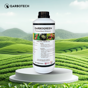 สารเพิ่มประสิทธิภาพการสังเคราะห์แสงสำหรับการเกษตรแบบน้ำบริสุทธิ์ 99% ยี่ห้อ QarboGreen สำหรับการใช้งานในพื้นที่ขนาดใหญ่ ผลิตในประเทศมาเลเซีย - Product Image 1