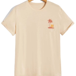 เสื้อยืดพิมพ์ลายวินเทจซักกรด/ซักแล้วทำจากผ้าฝ้ายเนื้อนุ่ม100% จากปากีสถาน - Product Image 1