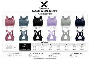 Soutien-gorge de sport pour femme X, couleurs tendance, col rond, vêtement de yoga, maille respirante sur le devant, coussinets amovibles, coupe extensible, style sportif - Product Image 6