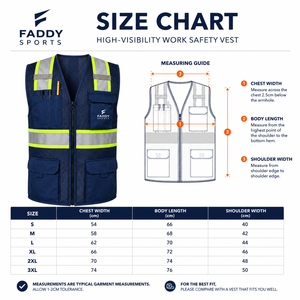 High Visibility Safety Workwear Vest with Multi-Pockets Reflective Strips Breathable Mesh Construction Gear - Product Image 6