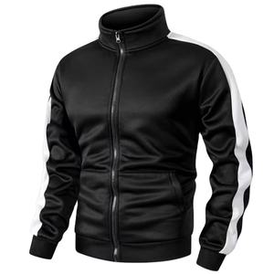Chándal Deportivo Personalizado con Estampado Slim Fit para Hombre, Cuello Alto, Bolsillos, Chaqueta con Cremallera, Lavable a Máquina, Poliéster, para Correr, 100% - Product Image 1