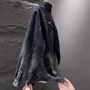 Chaqueta Vaquera de Corte Regular, Mezcla de Poliéster y Algodón, Prenda Exterior Informal, Duradera y Cómoda - Product Image 4