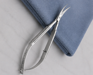 Tijeras Microquirúrgicas Curvas Blink Surgident Grey Line, Acero Inoxidable, Herramienta Quirúrgica de Precisión, Certificación CE, Cirugía General ORL - Product Image 2