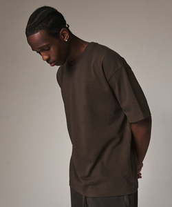 T-shirt pour homme de qualité supérieure, en tissu French Terry 100% coton, manches courtes, 300 grammes, coupe ample. - Product Image 6