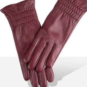 Gants de style classique en cuir véritable de qualité supérieure, compatibles avec les écrans tactiles, doublés, respirants, confortables, durables, pour le sport et les loisirs - Product Image 4