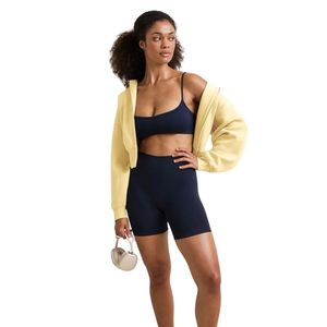 Custom <b>Women</b> Fleece Hoodie <b>Yellow</b> Oversized Pullover Sweatshirt Long Sleeve Casual Streetwear Warm Soft Hooded <b>Top</b> OEM - Product Image 4