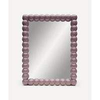 Fournisseur agréé, miroir mural rectangulaire en gros, artisanat moderne perlé pour la décoration intérieure, miroir laqué