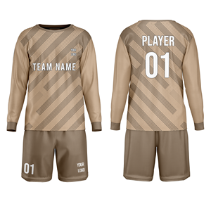 Uniforme de Portero de Fútbol Personalizado, Conjunto de Fútbol Premium, 100% Poliéster Sublimado, Cuello Redondo, Franja Diagonal, Corte Regular - Product Image 1