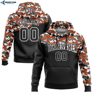 Custom Camouflage Unisex Fleece 300g Hoodie 100% Polyester Sublimation Print Breathable Casual Winter Wear Regular Fit Pocket - Product Image 3