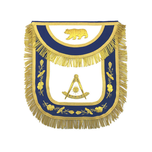 Handmade Embroidery Customized the Craftsman's Past Master's Apron Masonic Regalia Gifts & Metal Crafts Handmade Embroidery OEM - Product Image 3