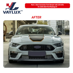 Pare-chocs avant style <span class=keywords><strong>Mach</strong></span> <span class=keywords><strong>1</strong></span> avec calandre LED pour <span class=keywords><strong>Ford</strong></span> <span class=keywords><strong>Mustang</strong></span> GT 2018-2023, accessoires de carrosserie, pièces auto à <span class=keywords><strong>vendre</strong></span> - Product Image 3
