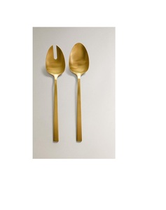 Mirror Polish Elegant Finish Metal Salad <b>Server</b> For Fine Tableware Display And Modern Kitchen Collection - Product Image 2