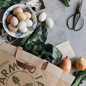 Sac fourre-tout en toile de jute de qualité supérieure avec coutures renforcées pour les courses et le commerce de détail - Product Image 1