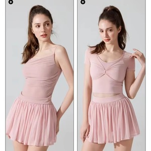 Jupe plissée personnalisée pour femme, taille haute, 2 en 1, sportive, pour la course à pied, le tennis, le paddle, le golf, le pickleball, avec poche - Product Image 4
