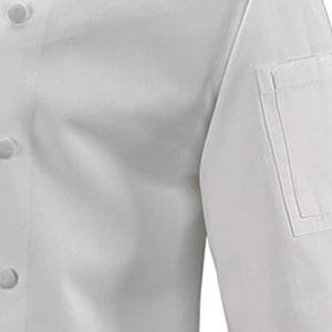 Veste de chef, uniforme de cuisine haut de gamme, tissu polyester/coton tissé, léger, confortable, durable, design professionnel, unisexe, manches longues - Product Image 2
