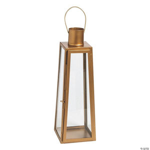 Farol de Vela Personalizado de Acero Inoxidable y Vidrio con Diseño de Parte Superior con Acabado en Cobre para Decoración del Hogar y Bodas - Product Image 2