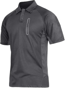 Nuevas Camisetas de Manga Corta para Hombre, Casuales y a la Moda, de Secado Rápido, Ecológicas, de Forro Polar, Sólidas, de Alta Calidad, con Logotipo Frontal - Product Image 1