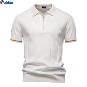 Nouvelle Collection Chemises Homme Col Rabattu Respirantes Unies Décontractées Design Professionnel Logo Personnalisé Prix Raisonnable Tricotées 100% Coton - Product Image 5