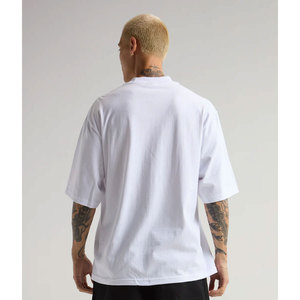 Camiseta de Algodón Blanca para Hombre, Corte Regular, Manga Corta, Cuello Redondo, Diseño Liso, Tejido de Punto, Color Sólido, 300g, Anti-Encogimiento, ROLEIN - Product Image 2