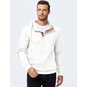 Sudadera con Capucha Personalizada para Hombre, Estilo Casual, Media Cremallera, Manga Larga, Algodón Texturizado, Talla XXS, 500g, Antiarrugas, Color Sólido - Product Image 3