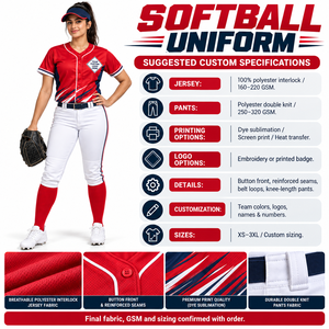 Uniformes de softball OEM pour femmes et filles avec maillots et pantalons assortis et graphiques d'équipe personnalisés, pantalons à boutons color block - Product Image 6