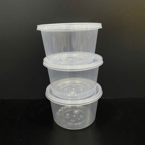 Vietnam Factory Injection 24oz Round Shape Plastic Food Containers With Lids for Food <b>Box</b> Transparent Microwave Safe Container - Product Image 5