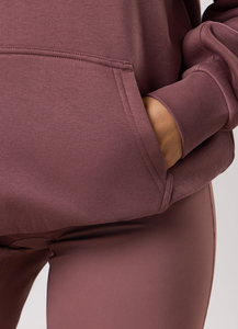 Sweat à capuche unisexe surdimensionné de haute qualité en coton 100% avec logo personnalisé, streetwear uni, blanc, pour femmes - Product Image 4